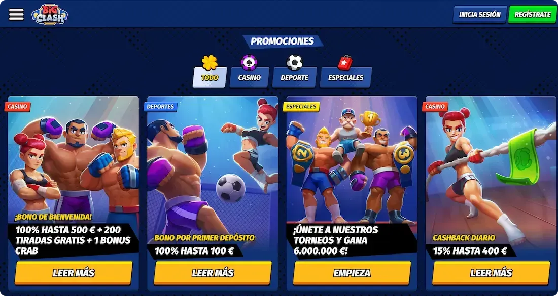 bonos del casino bigclash